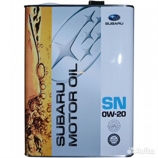 Subaru SN 0w20, 4 литра