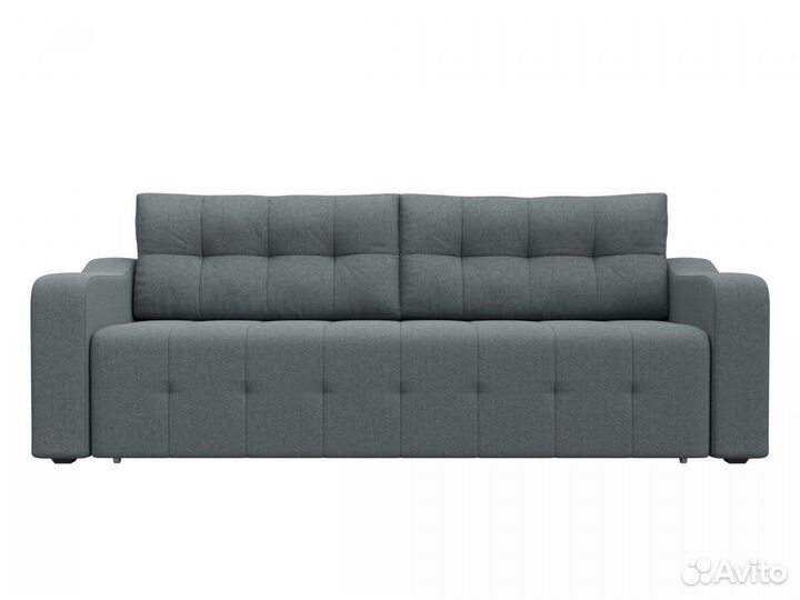 Диван прямой Лиссабон, рогожка, амур серый. Москва