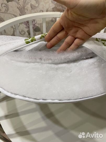 Матрас круглый для детской кроватки