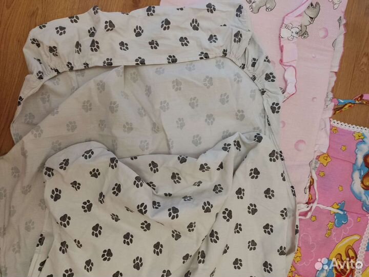 Бортики в кроватку + кармашки