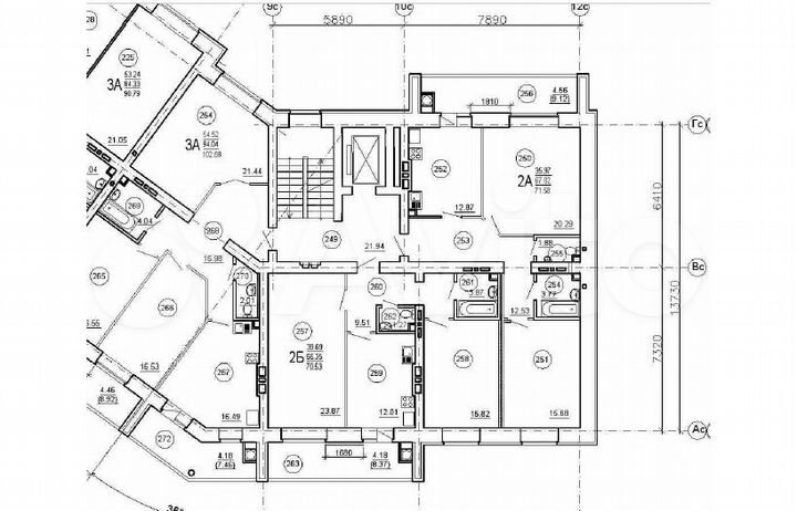 3-к. квартира, 90,8 м², 6/9 эт.
