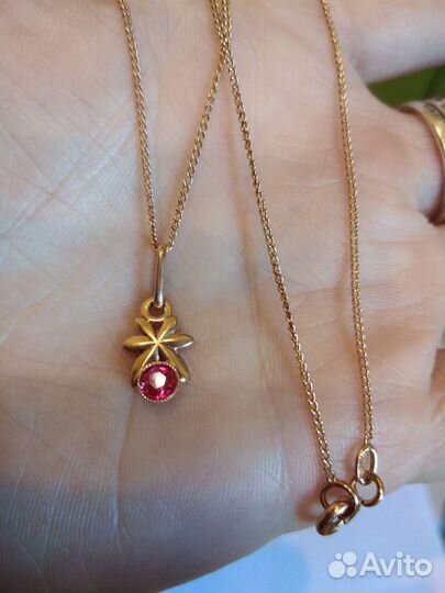 Золотой комплект 583 пробы СССР