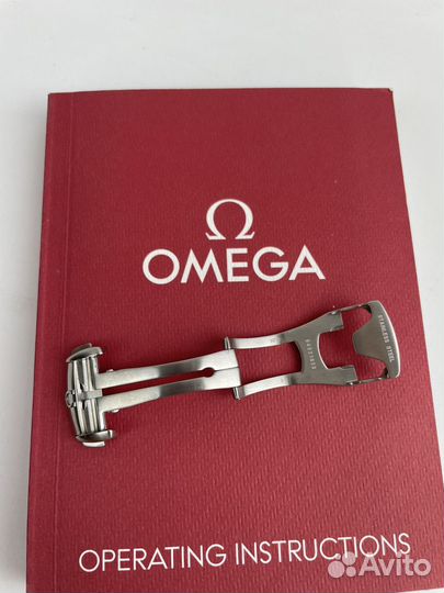 Omega стальная раскладная застежка клипса 18 мм