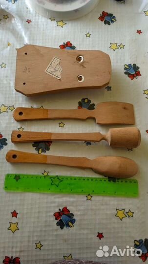 Набор кухонный из дерева новый