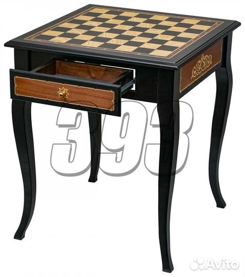 Стол шахматный Барокко (морёный дуб и ясен (50201)