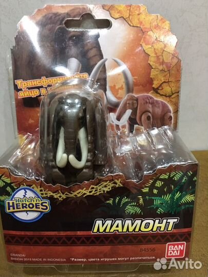 Игрушка-трансформер мамонт(6-8см)