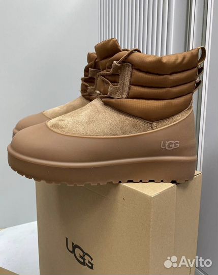 Угги с галошей Ugg Classic Mini Lace-Up “Brown”