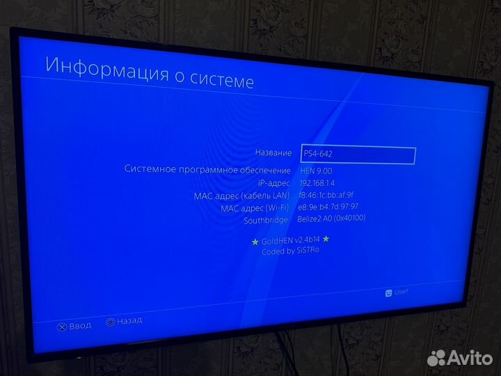 Sony PS4 Slim 1 Тб GoldHen 9.0