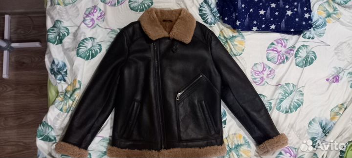 Дубленка мужская кожаная из овчины