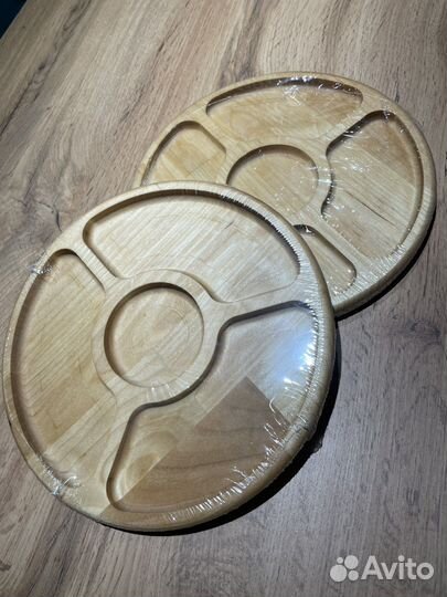 Менажница деревянная, 24 см. Посуда