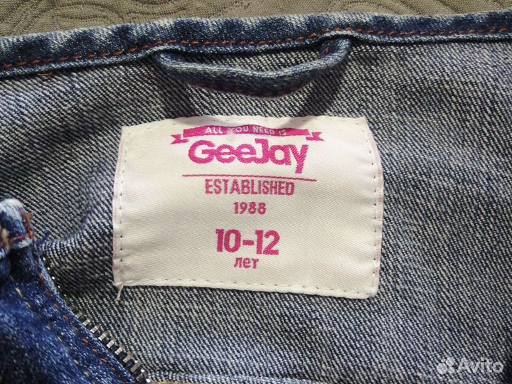 Джинсовка для девочки 10-12 лет