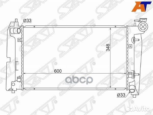 Радиатор Toyota Corolla (E120) 00-07 / Fielder