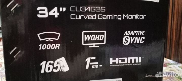 Игровой монитор AOC CU34G3S (3440x1440, 165гц)
