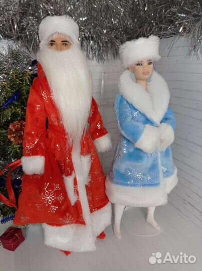 Новогодний набор для детей. Одежда Барби и Кена