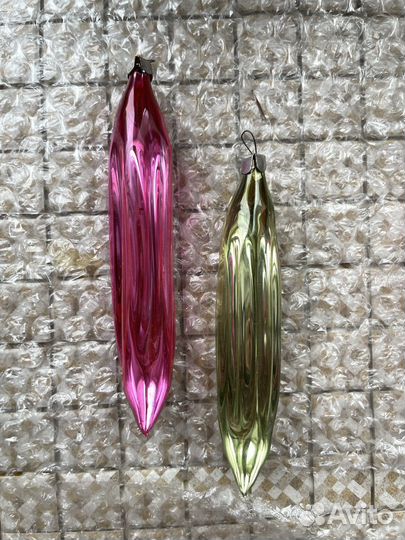 Елочные игрушки СССР сосулки