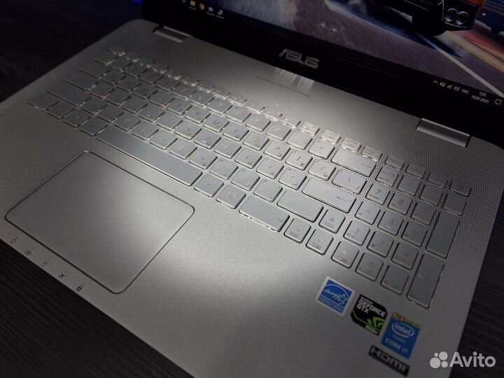 Игровой ноутбук i7 GTX850 IPS метал подсветка