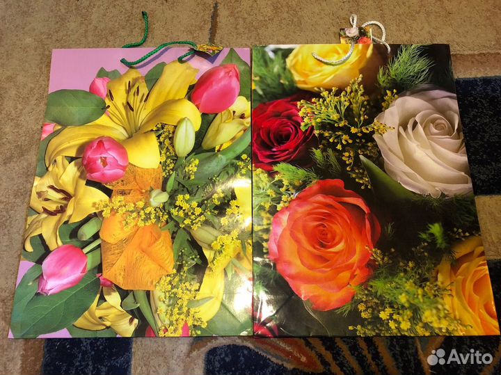 Пакеты подарочные бумажные большие