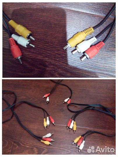 Кабели тюльпаны и т.д для тв