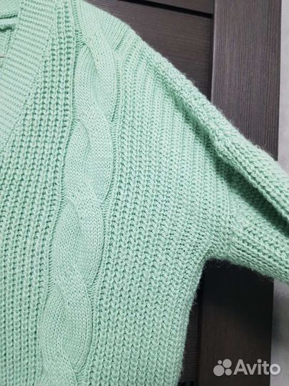Кардиган женский новый бирюза 48 размер