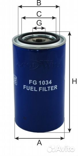 Фильтр топливный kamaz, maz