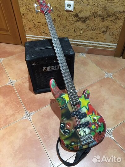 Бас-гитара Rockson комбо Fender 15Вт и весь компл