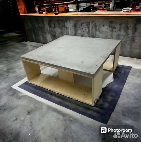 Кофейный столик из бетона на заказ