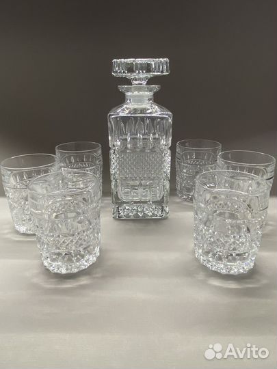 Штофы и графины богемия. Набор для виски