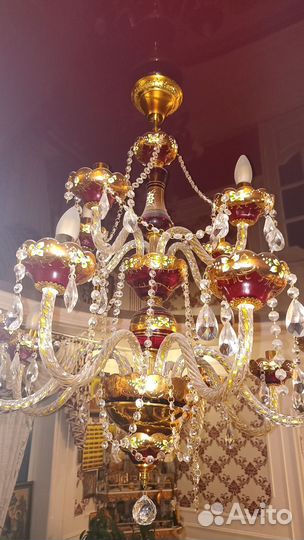 Люстра хрустальная богемия чехия