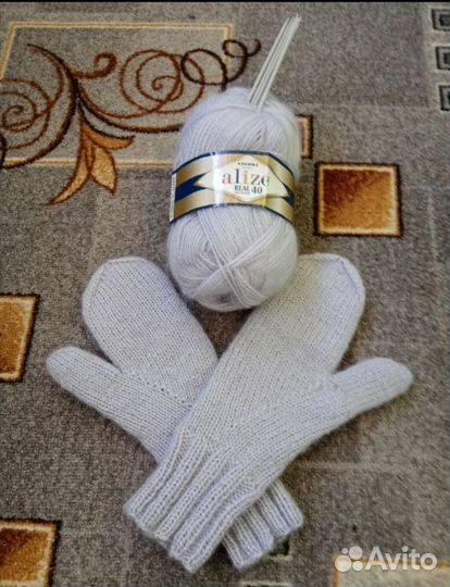 Варежки ручной работы