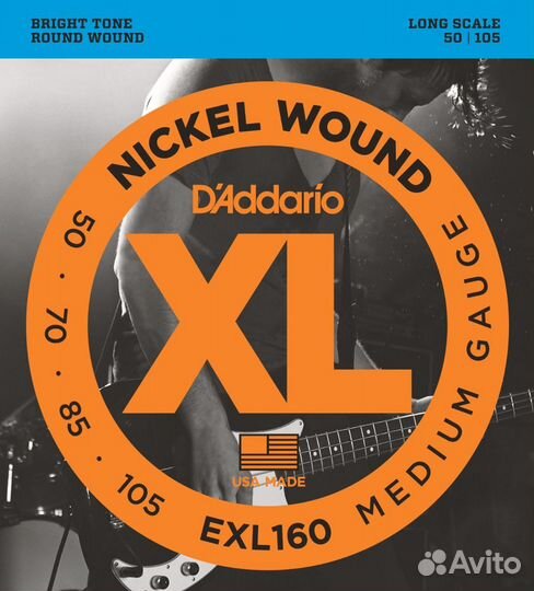 Струны D'addario EXL160 050-105