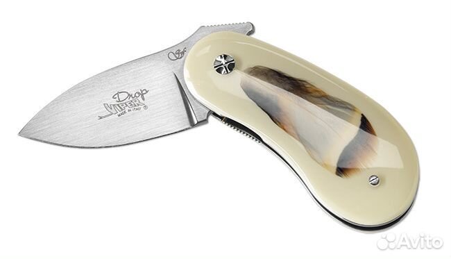 Уникальный карманный нож Orvis Feather Inlay Knife