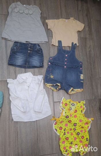 Одежда и обувь пакетом на девочку 1-1,5 года
