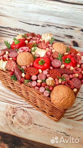 Фруктовая корзина, ящик с фруктами подарок учителю