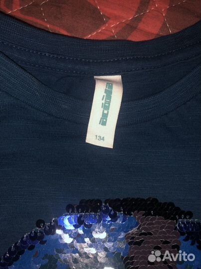 Футболка для мальчика с пайетками