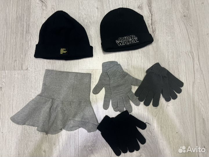 Шапка Zara 8-9 лет, перчатки, снуд
