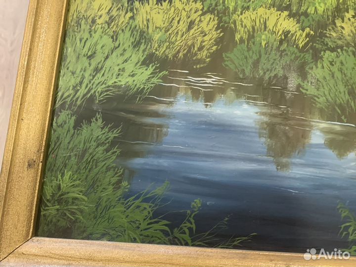 Картина маслом 70,40см Авт Адаменко сост Отл