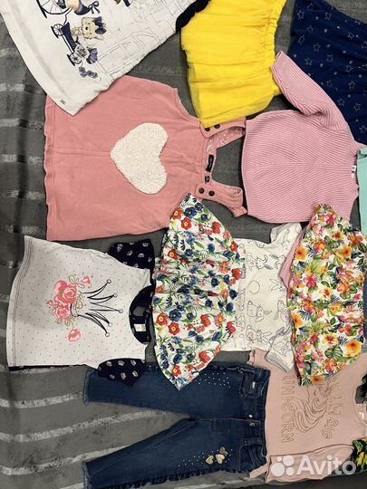 Вещи пакетом на девочку 80-86