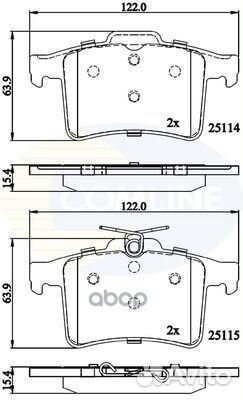 Колодки JAG XF 09/XJ 09/XK 09- CBP06095 Comline