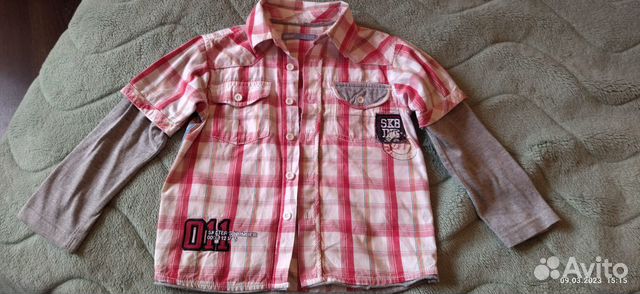 Рубашка б/у на мальчика 98-104 см