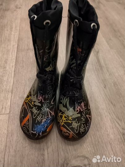 Сапоги резиновые утепленные 30