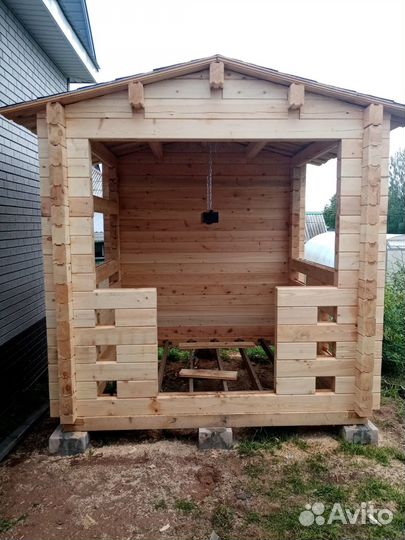 Беседки. Бани из минибруса. Дома из минибруса