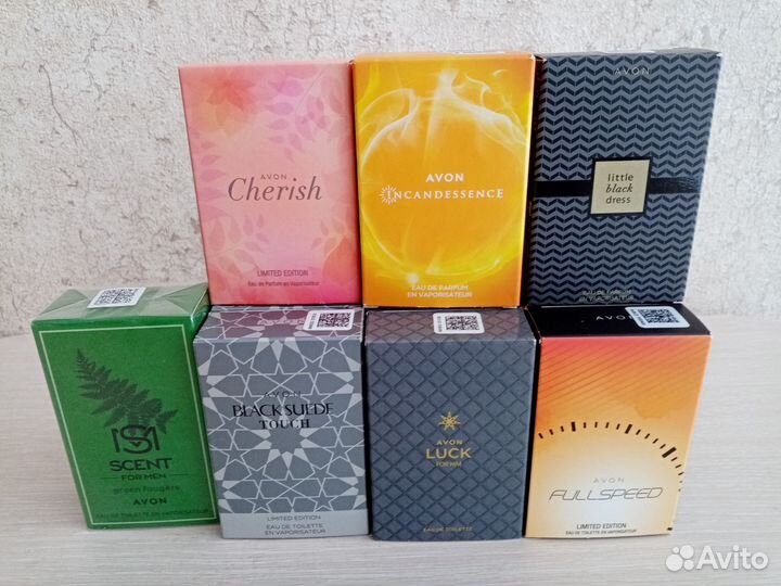 Парфюм женский и мужской Avon, luck, LBD, cherish