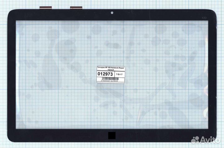 Тачскрин для HP 430 Notebook Repair черный, Диагон