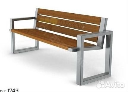 Скамья в стиле лофт