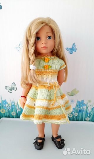 Вязаные платья для кукол Готц