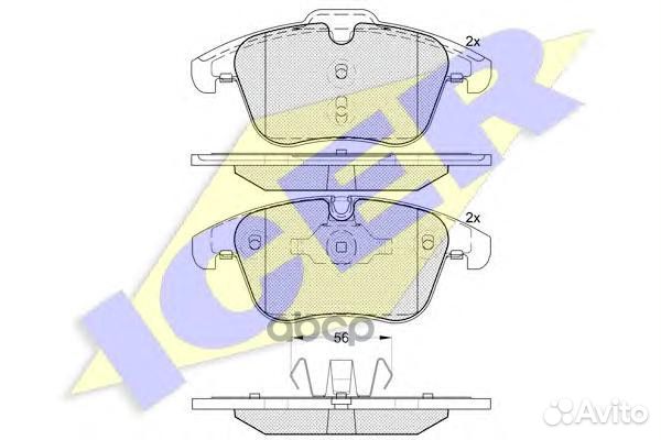 181885 колодки дисковые передние Ford Galaxy/S