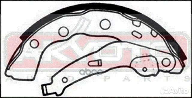 Колодки тормозные барабанные задние AKS6733 akyoto