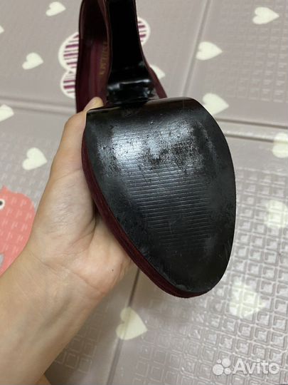 Туфли женские 38 размер бордовые