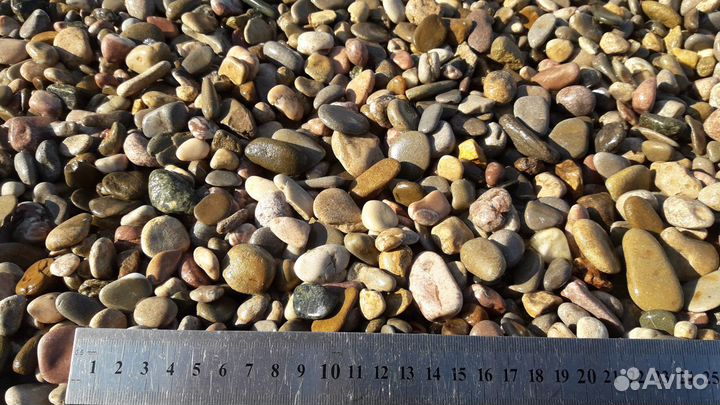 Галька для декоративной подсыпки 10-20 мм