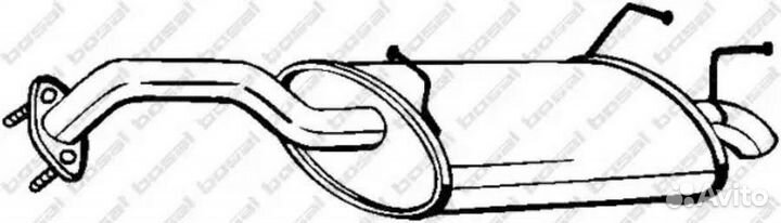 Глушитель задний 145183